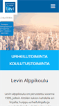 Mobile Screenshot of levinalppikoulu.fi