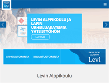 Tablet Screenshot of levinalppikoulu.fi